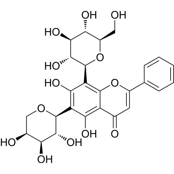 Chrysin 6-C-arabinoside 8-C-glucoside 185145-33-9
